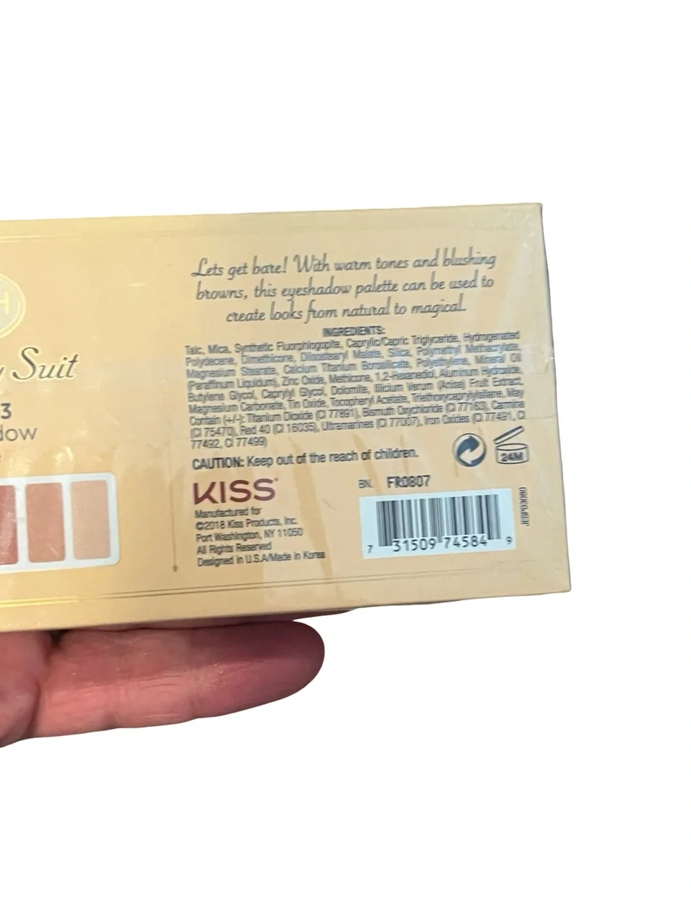 Joah Birthday Suit Eyeshadow Palette - Bare (Pink & Cream) FINAL PRICE DROP
